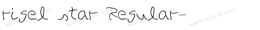 rigel star Regular字体转换